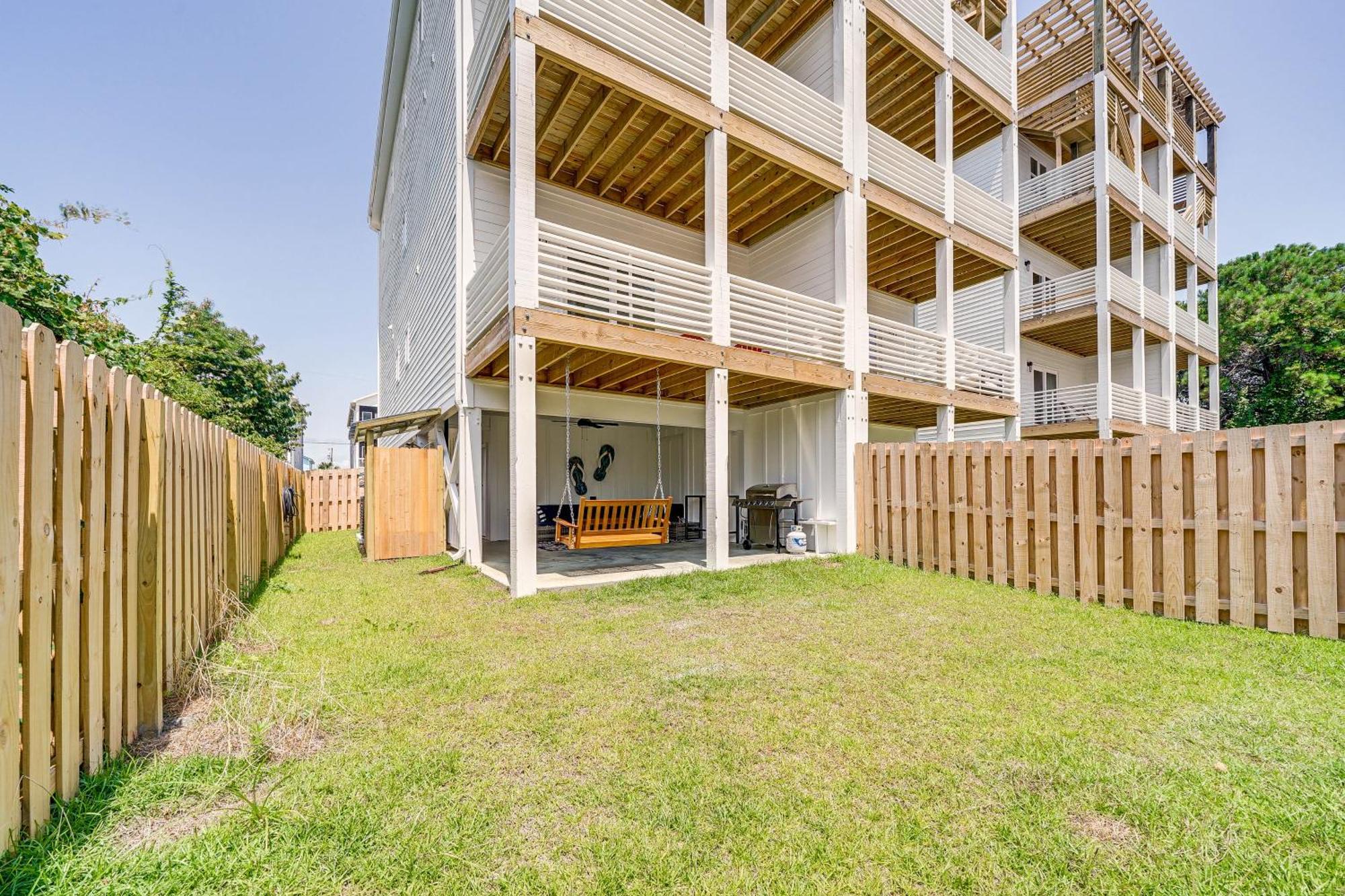 Carolina Beach Vacation Rental With Rooftop Terrace Exterior foto